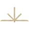 Ekena Millwork Kennewick Rough Sawn Timber Gable Bracket, Douglas Fir, 84"W x 42"H x 2"D x 4"F, 12/12 Pitch GBW084X42X0204KEN00RDF - alternate 1